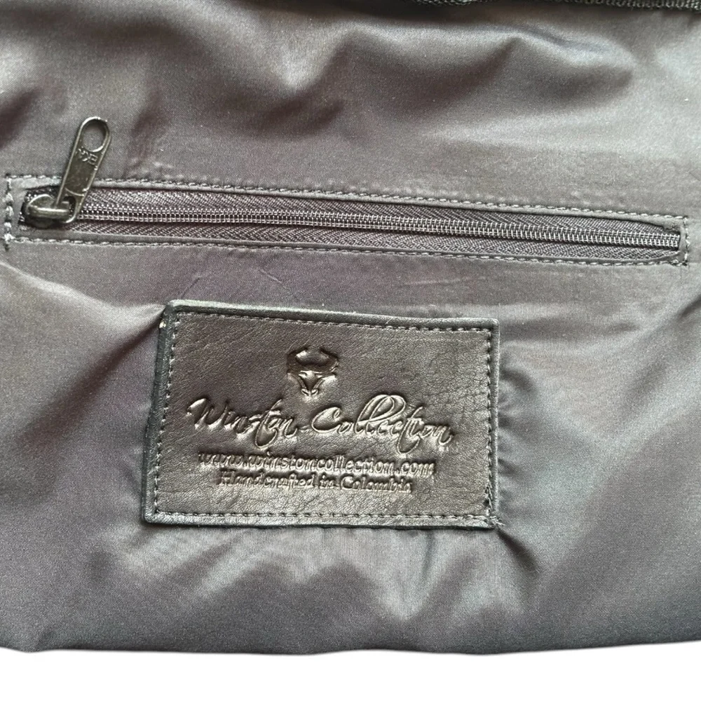 Winston Collection Country Club Duffel Bag Colombian Leather Indian Motorcycle